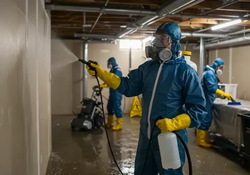 Basement Sanitization and Antimicrobial Treatment process in Glenmoor, OH